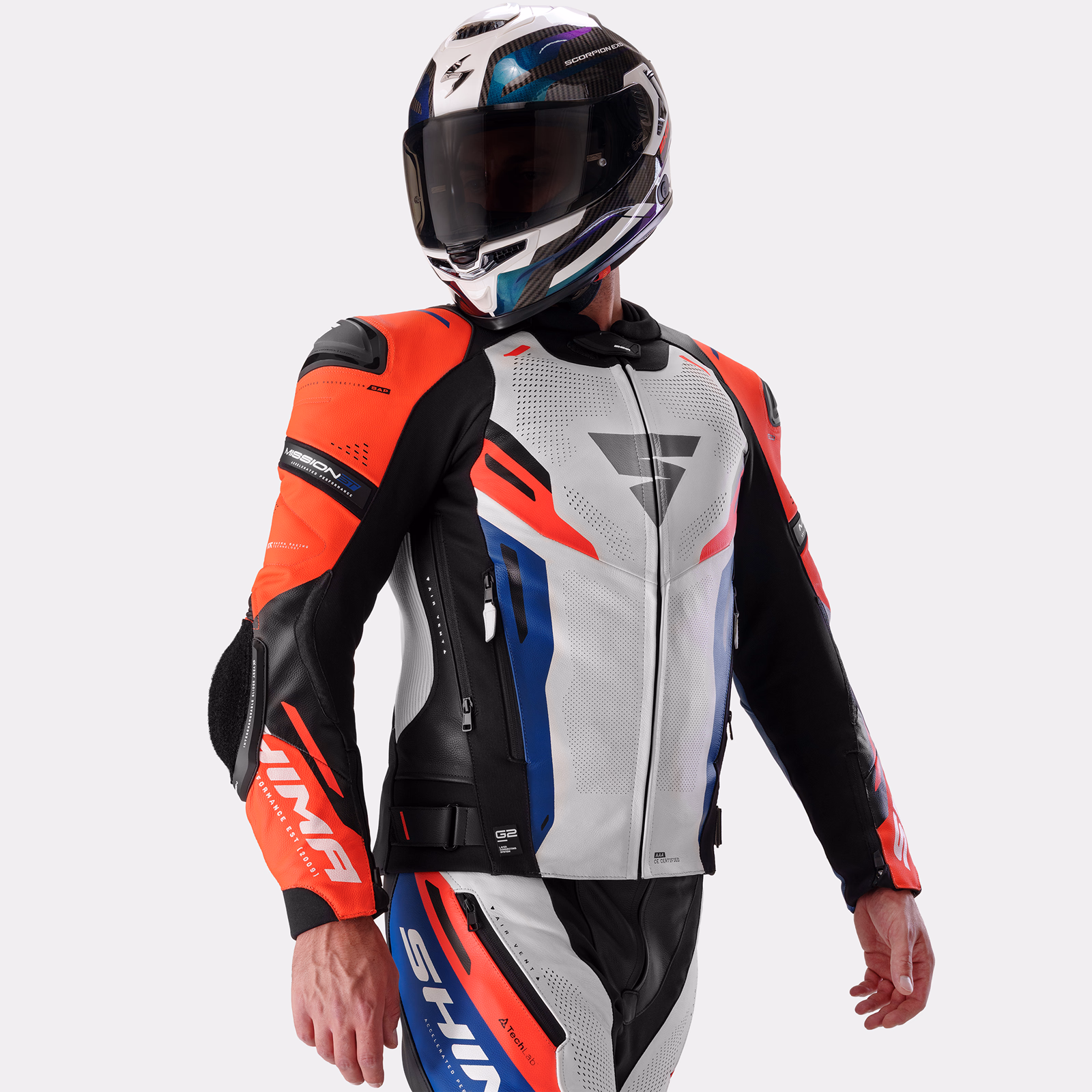04_SHIMA_MISSION ST_MEN_SUIT_BLUE RED FLUO