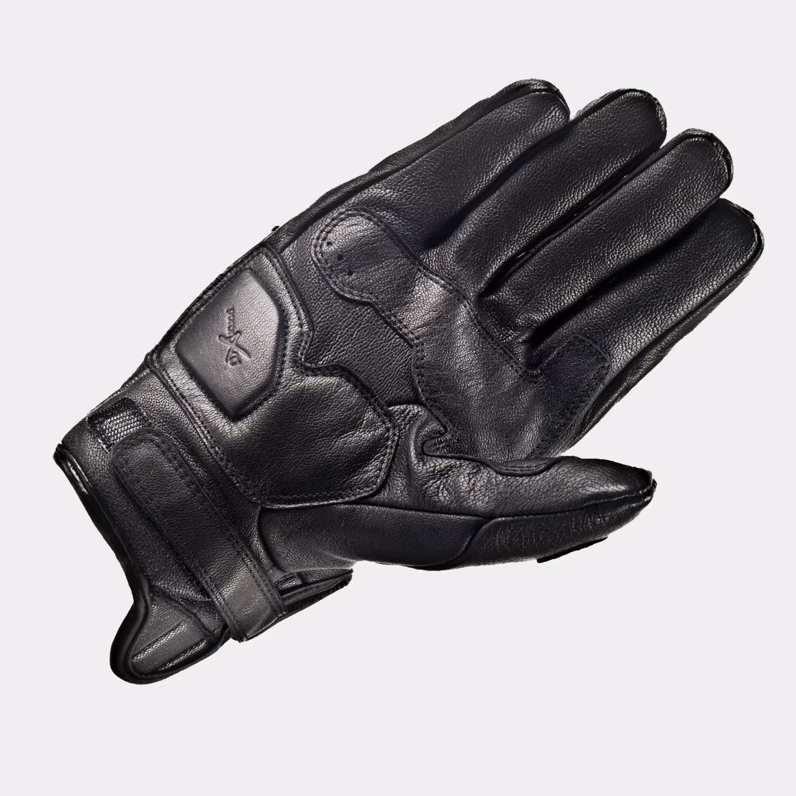 Guantes_para_moto Caliber_Sombra_negra_delantera