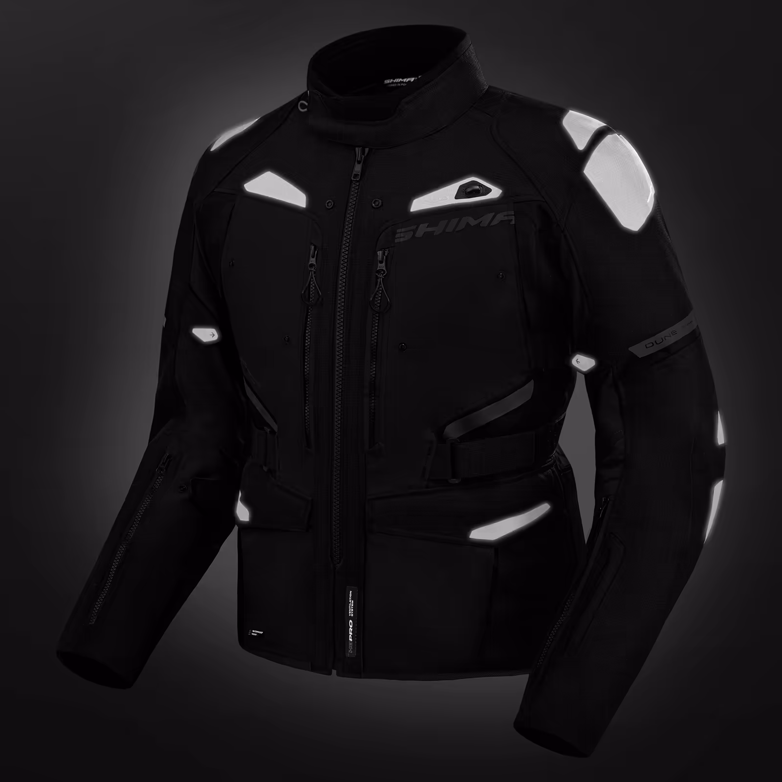 SHIMA_DUNE_JKT_BLACK_MEN_FRONT_reflejo
