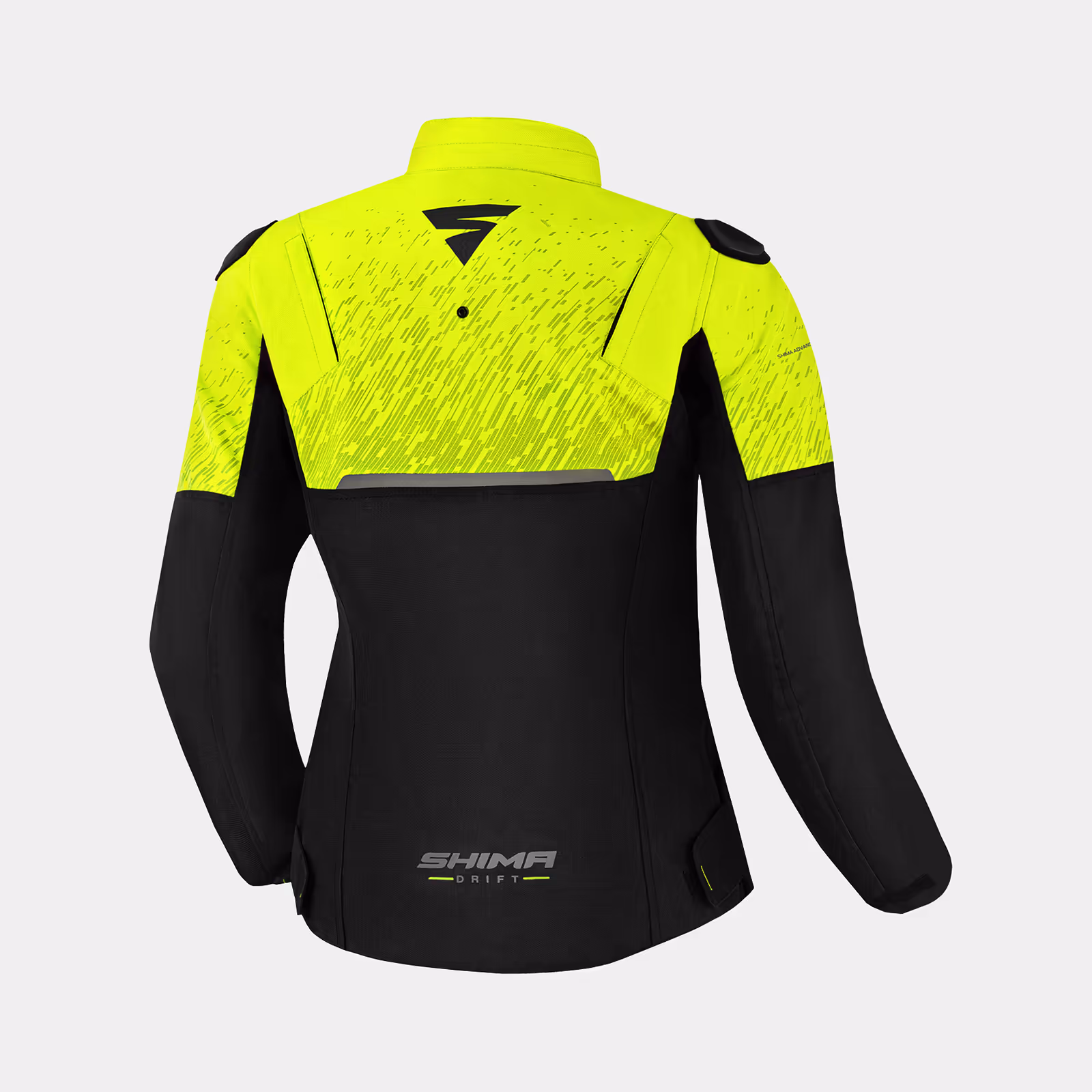 SHIMA_Drift_Lady_amarillo_fluo_espalda_1600px_Motocicleta_chaqueta_hombre