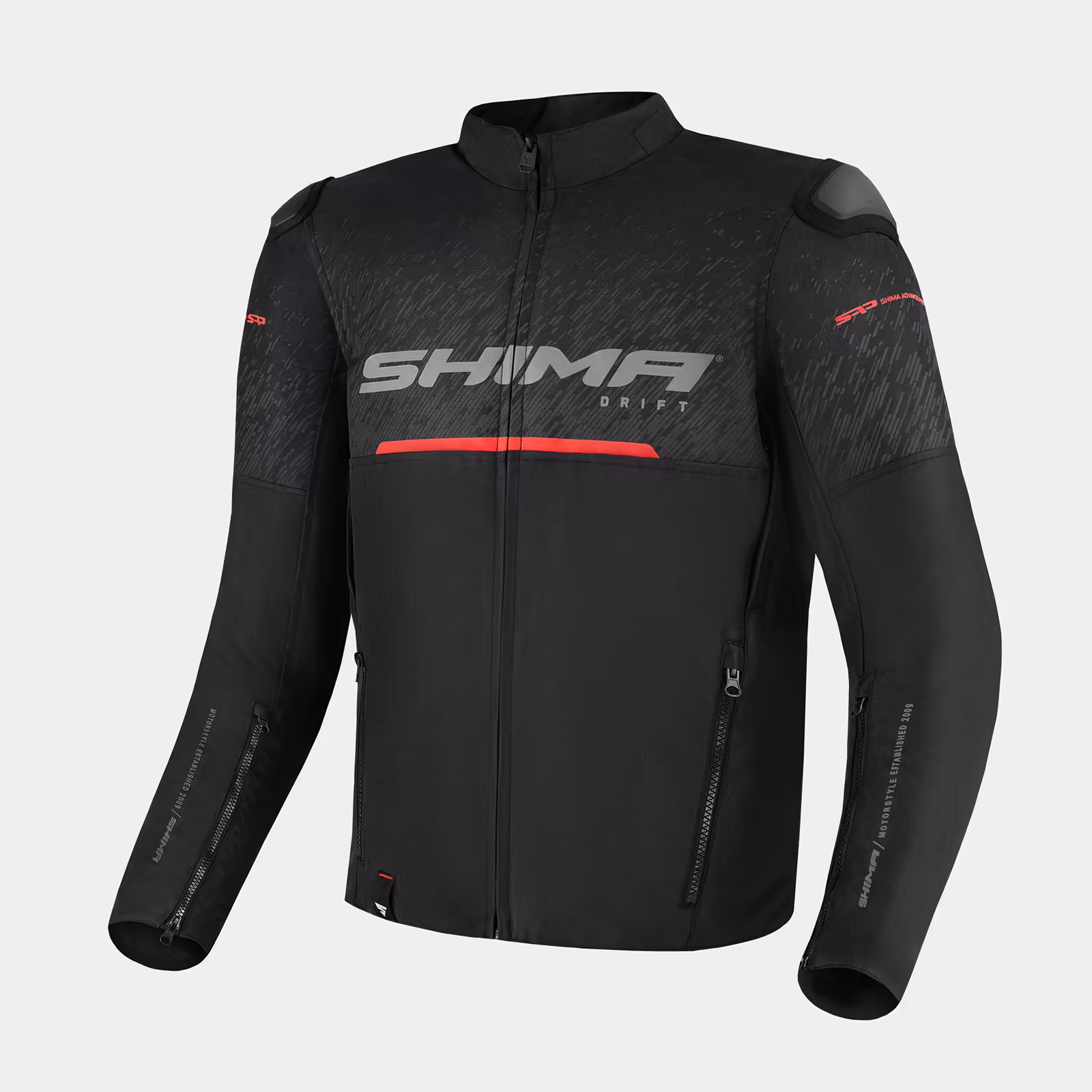 SHIMA_Drift_men_negro_frente_1600px_Chaqueta_de_moto_hombre