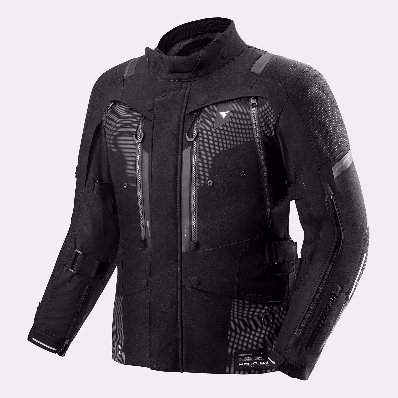 SHIMA_HERO 3.0_CHAQUETA_HOMBRE_NEGRO_DELANTERO