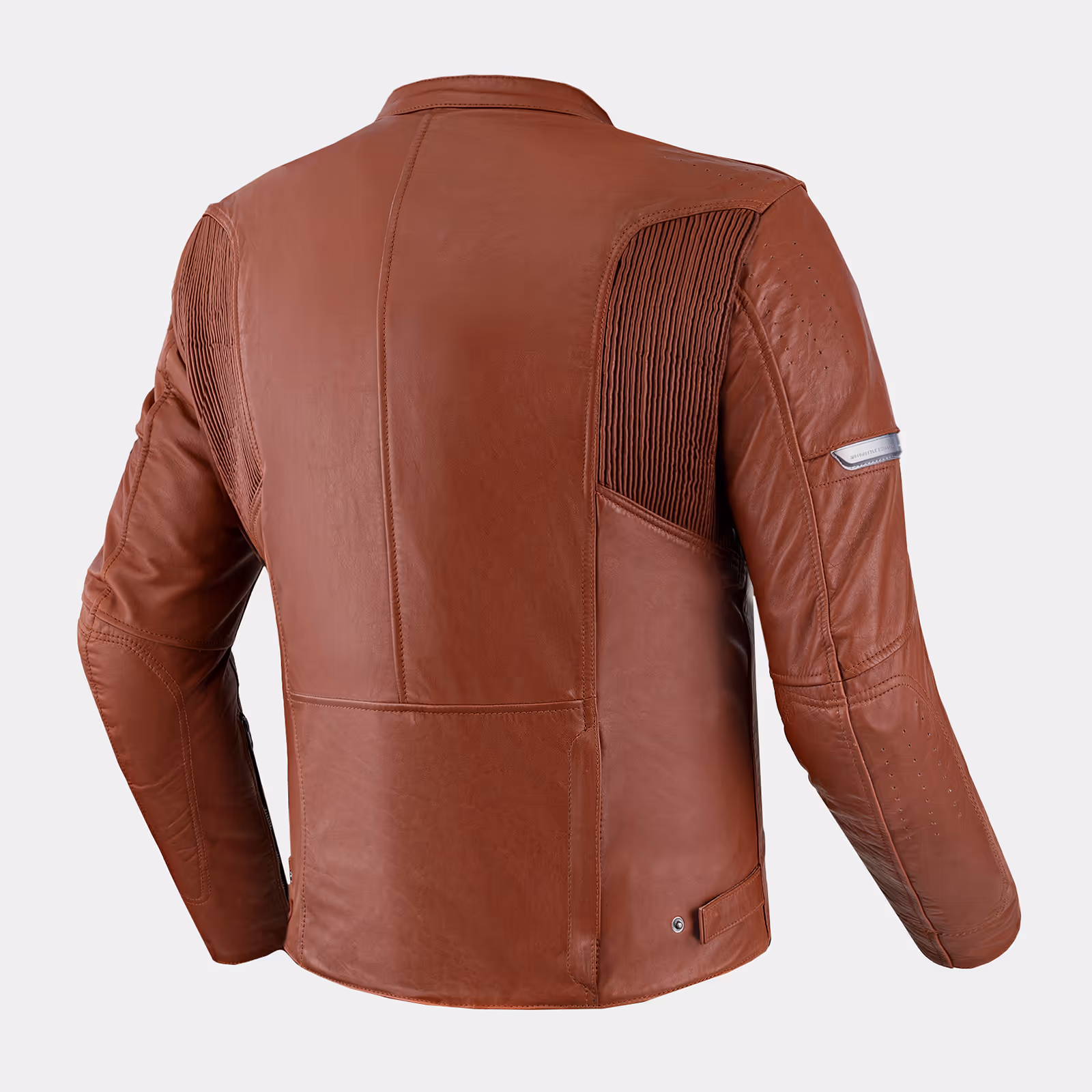 SHIMA_Cazador+Hombre_Chaqueta_marrón_claro_espalda_1600px_Chaqueta_de_Motociclista_Hombre