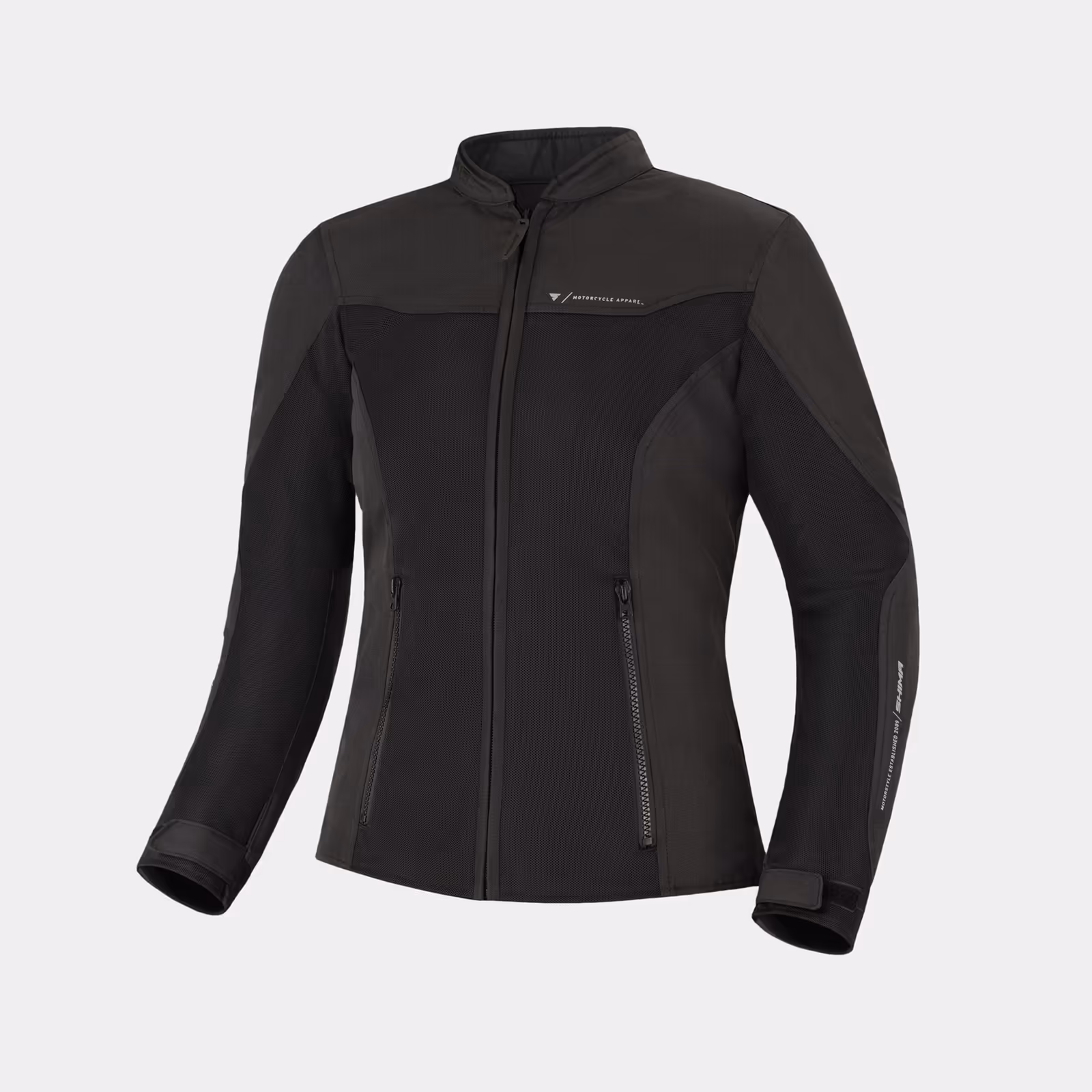 SHIMA_OPENAIR_Chaqueta_dama_negra_frontal_1600px_Chaqueta_de_moto_mujer