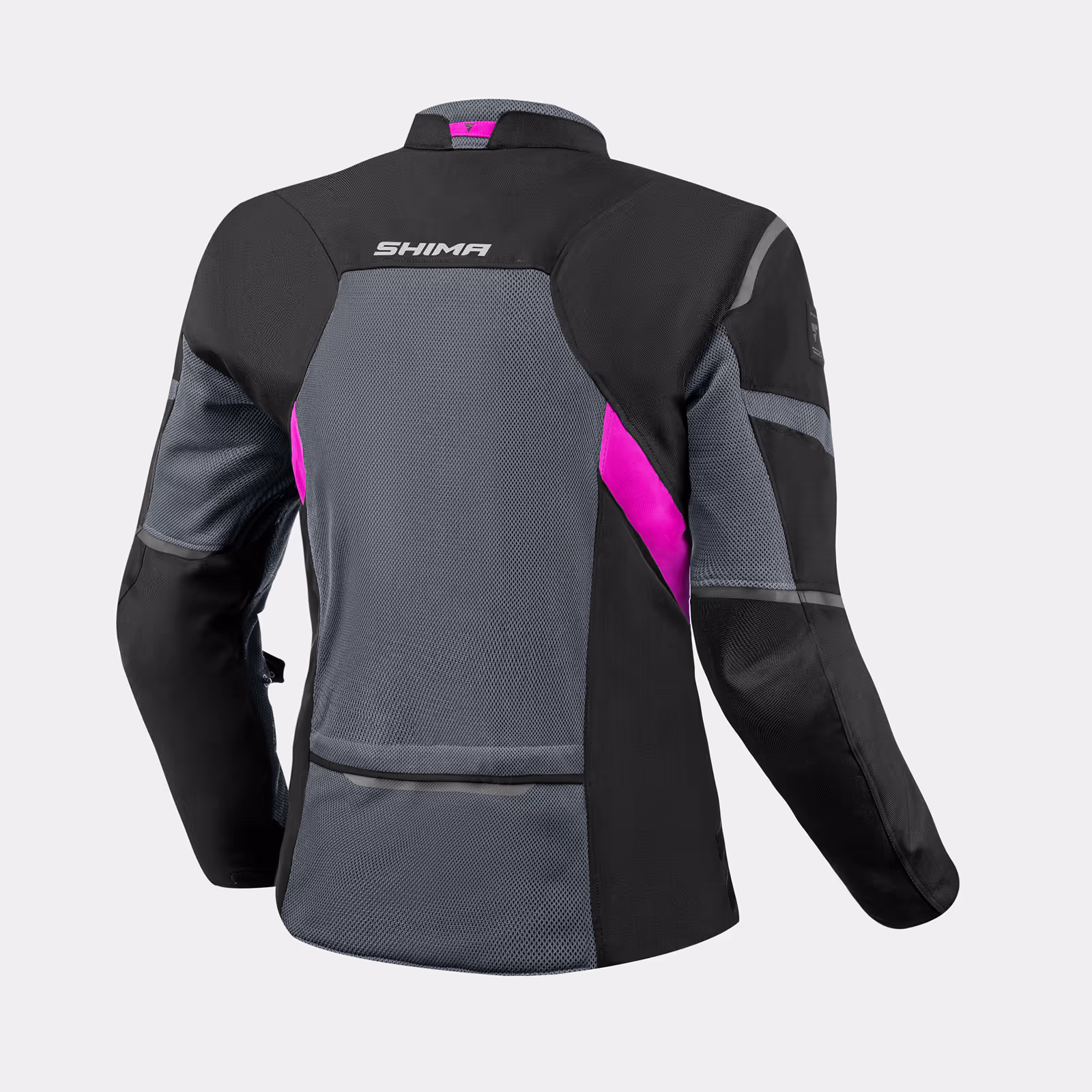 SHIMA_RUSH_VENTED_JAKET_LADY_PINK_BACK_2500X2500_Motocicleta_Jacket_Women