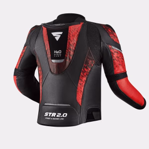 SHIMA_STR2_chaqueta_negra_roja_espalda_1600px_Motocicleta_traje