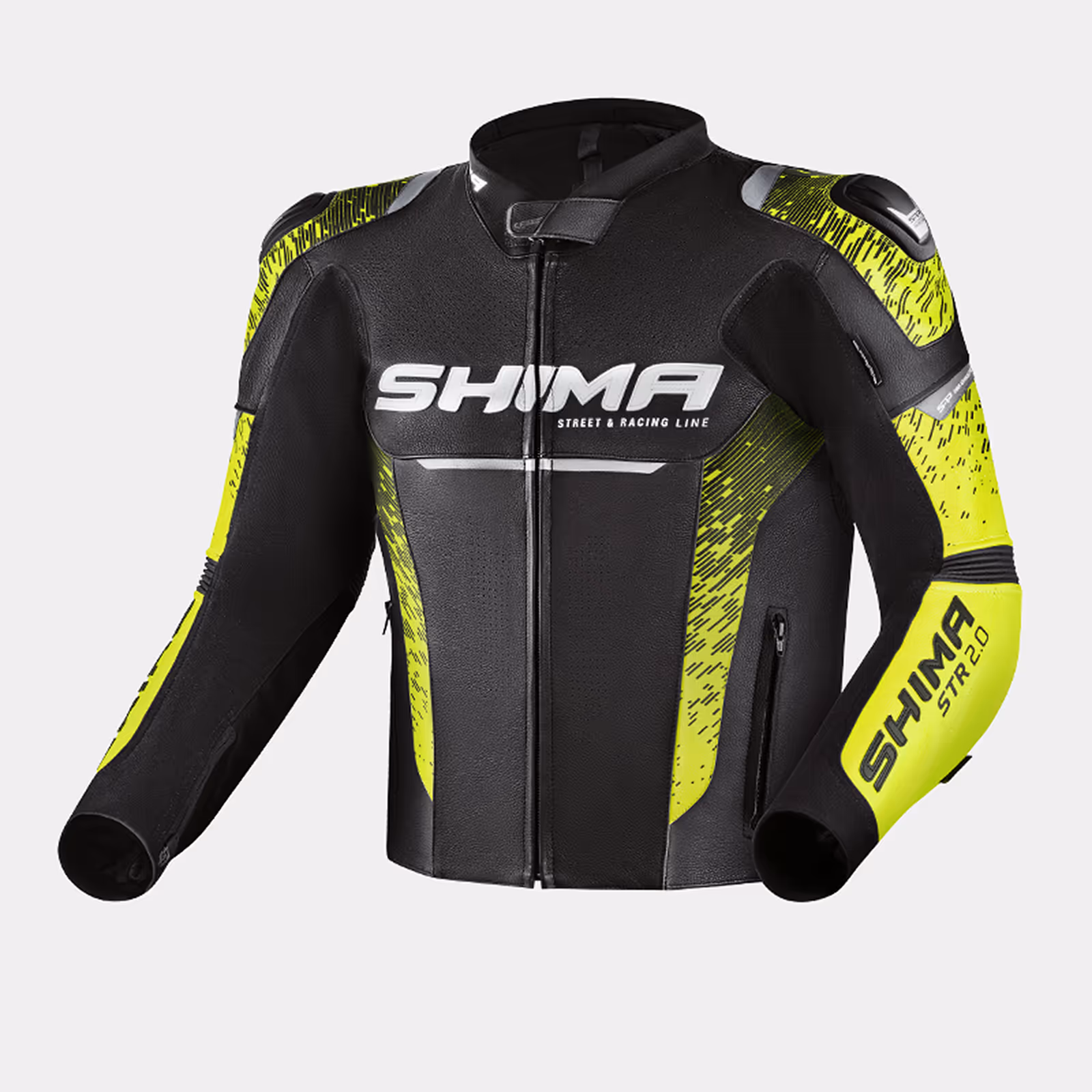 SHIMA_STR_2.0_chaqueta_negra_amarilla_fluo_frontal_800px_Mono de motorista