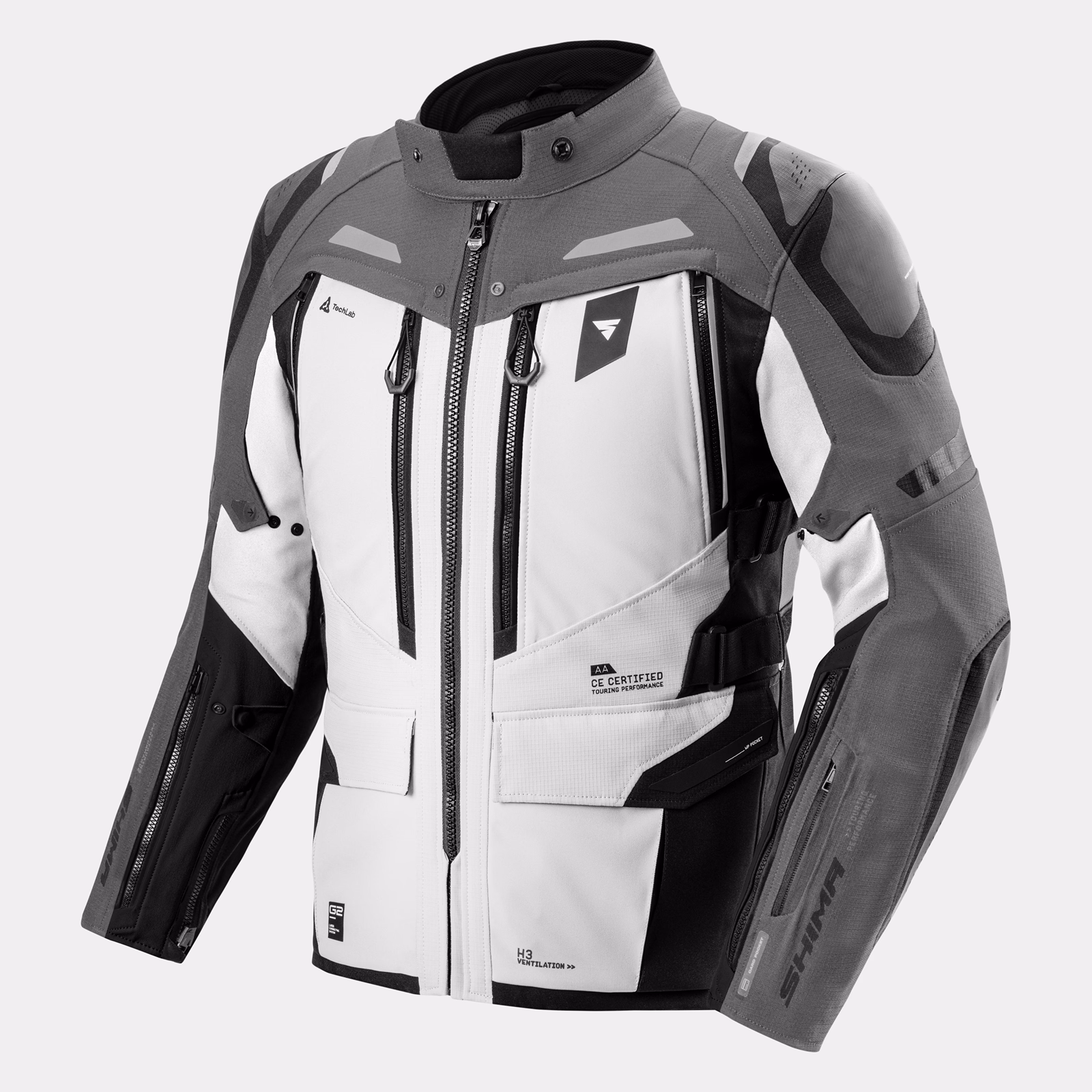 SHIMA_DUNE G2_JKT_MEN_GREY BLACK_FRONT